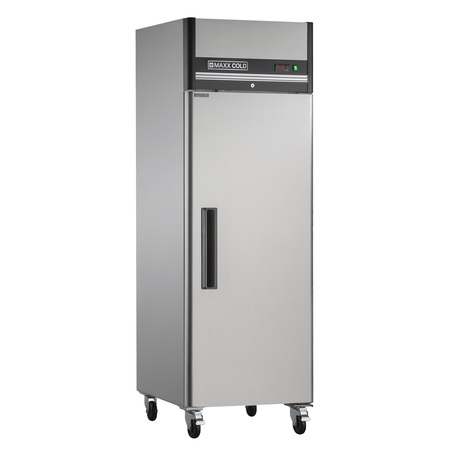 Maxx Cold Refrigerator 23 cu.ft., Single Door, Commercial Upright, Stainless Steel MXCR-23FD
